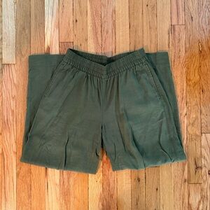 Old Navy High-Waisted Linen-Blend Wide-Leg Pants Small Petite